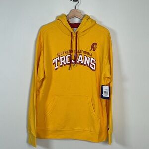 Champion‎ Men's USC Trojans Gold Pullover Hoodie Size Large NWT